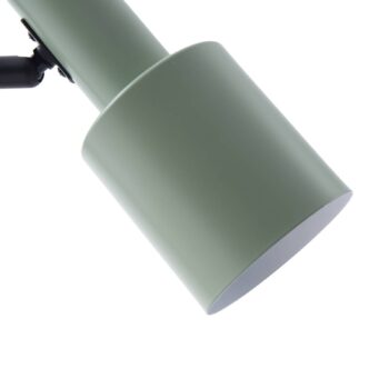 Stolná lampa Lindby Ovelia, zelená/čierna, kov, E27