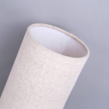Stolná lampa Lindby Ronja, výška 26 cm, krémová farba, textil