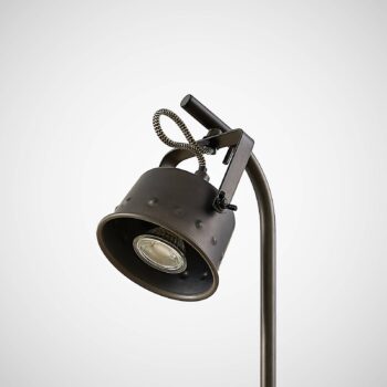 Stolná lampa Lindby Rubinjo, 37 cm, čierna, drevo, kov, GU10