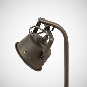Stolná lampa Lindby Rubinjo, 37 cm, čierna, drevo, kov, GU10
