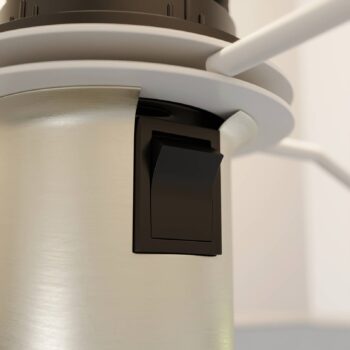 Stolná lampa Lindby Sigurd, biela, látka, výška 54 cm, E27