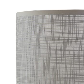 Stolná lampa Lindby Sorscha, biela, železo, Ø 26 cm