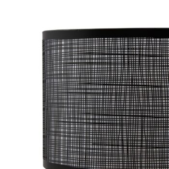 Stolná lampa Lindby Sorscha, čierna, železo, Ø 26 cm