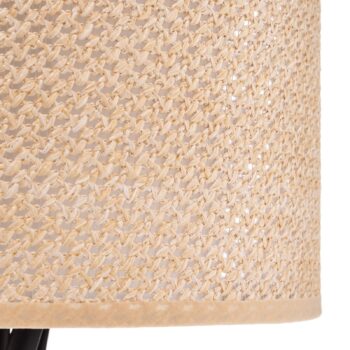 Stolná lampa Lindby Soula, Ø 26 cm, béžová, plast, E27