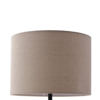Stolná lampa Lindby Thalassia, béžová, Ø 30 cm, keramika