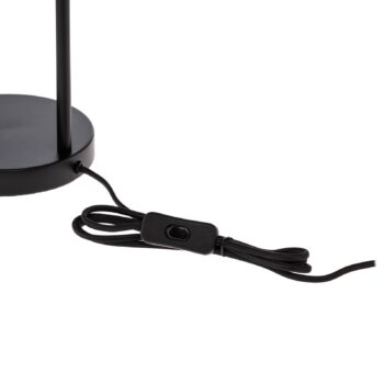 Stolná lampa Lindby Yaelle, výška 50 cm, ratan, čierna, E27