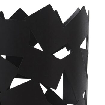 Stolná lampa Lucande Aeloria, čierna, železo, Ø 12 cm, E27