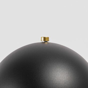 Stolná lampa Lucande Aparas listový vzhľad, čierno-zlatá