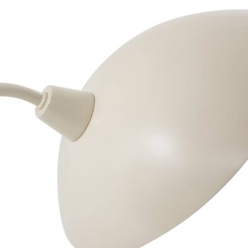 Stolná lampa Lucande Arvadon, béžová farba, kov, výška 42,75 cm