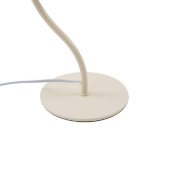 Stolná lampa Lucande Arvadon, béžová farba, kov, výška 42,75 cm
