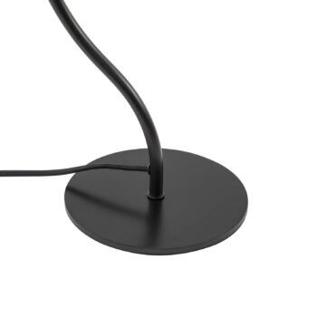 Stolná lampa Lucande Arvadon, čierna, kov, výška 42,75 cm