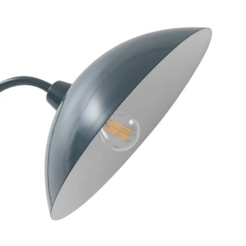 Stolná lampa Lucande Arvadon, modrá farba, kov, výška 42,75 cm