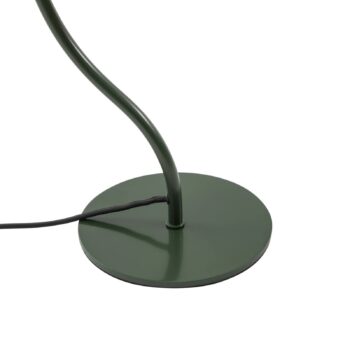 Stolná lampa Lucande Arvadon, zelená, kov, výška 42,75 cm