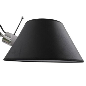 Stolná lampa Lucande Dansari, čierna, kov, nastaviteľná