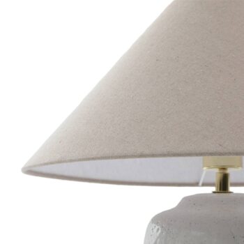 Stolná lampa Lucande Thalorin, výška 47 cm, biela, keramika