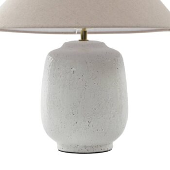 Stolná lampa Lucande Thalorin, výška 47 cm, biela, keramika