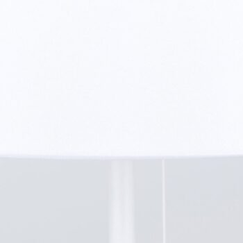 Stolná lampa Ludwig s USB portom biela