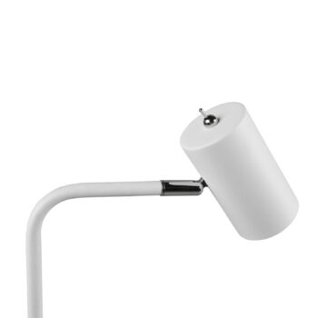 Stolná lampa Marley, biela, výška 45 cm, kov