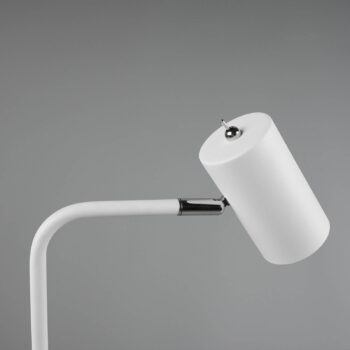 Stolná lampa Marley, biela, výška 45 cm, kov