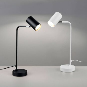 Stolná lampa Marley, čierna, výška 45 cm, kov