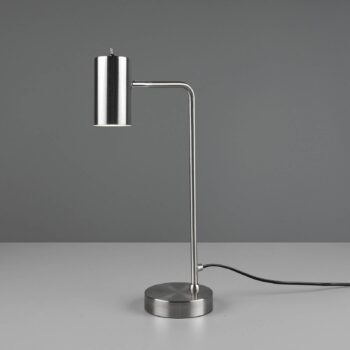 Stolná lampa Marley, nikel, výška 45 cm, kov