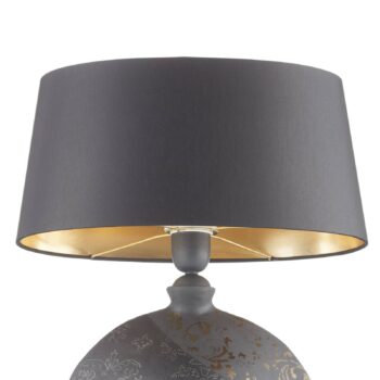 Stolná lampa Mary, keramika a chintz, výška 50 cm
