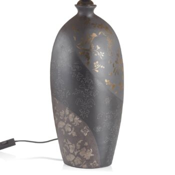 Stolná lampa Mary, keramika a chintz, výška 66 cm
