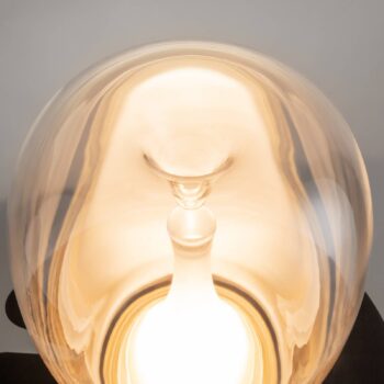 Stolná lampa Maytoni LED Splash, číra, výška 27,2 cm, sklo