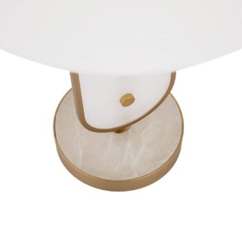 Stolná lampa Maytoni Marmo, zlatá farba/prírodný kameň