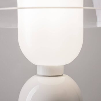 Stolná lampa Maytoni Memory, biela, výška 42 cm, keramika