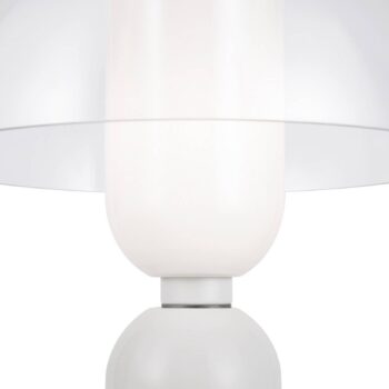 Stolná lampa Maytoni Memory, biela, výška 42 cm, keramika
