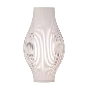 Stolná lampa Murta, 51 cm, biela