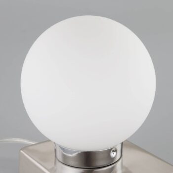 Stolná lampa Naomi so sklenenou guľou
