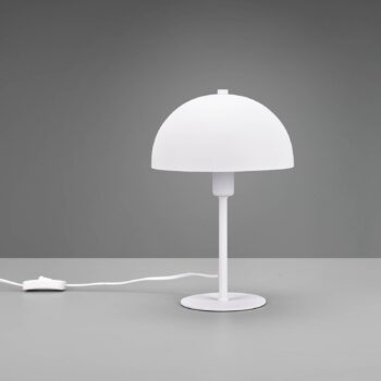 Stolná lampa Nola, výška 30 cm, biela