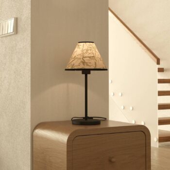 Stolná lampa Oxpark, výška 41,5 cm, zelená/biela/čierna