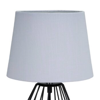 Stolná lampa Pauleen Shiny Diamond, sivá, látka, 32 cm, E27