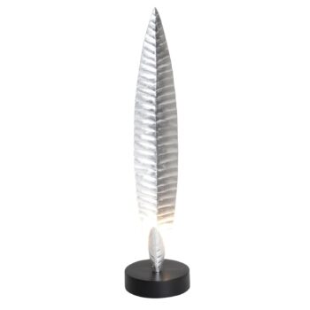 Stolná lampa Penna strieborná výška 38 cm
