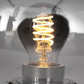 Stolná lampa Reflexion, Ø 22 cm, čierna