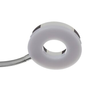Stolná lampa Rennes LED, chrómová farba, výška 40 cm