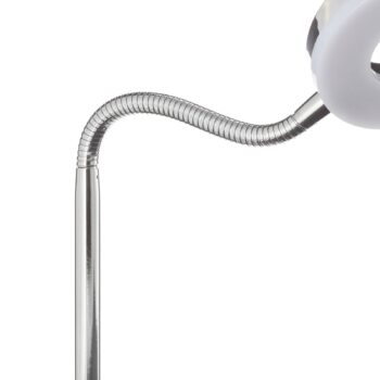 Stolná lampa Rennes LED, chrómová farba, výška 40 cm