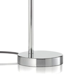 Stolná lampa Rennes LED, chrómová farba, výška 40 cm