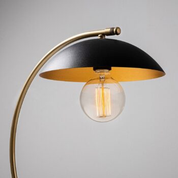 Stolná lampa Sivani NT-150, zlatá, zahnutý stojan