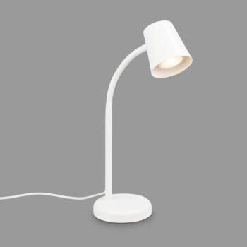 Stolná lampa Skriva, pätica GU10, biela