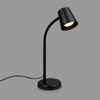 Stolná lampa Skriva, pätica GU10, čierna