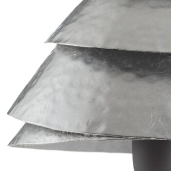 Stolná lampa Snail One v strieborno-hnedej