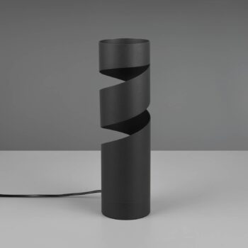 Stolná lampa Stream, čierna, výška 35 cm, kov, GU10