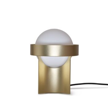 Stolná lampa Tala Loop Large, hliník, LED guľa, zlatá