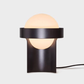 Stolná lampa Tala Loop Large, hliník, LED žiarovka, tmavosivá