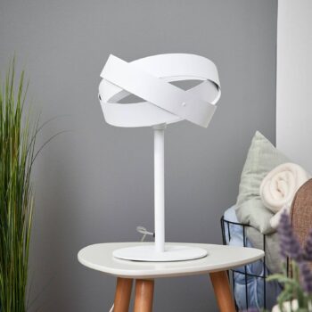 Stolná lampa Tornado biela