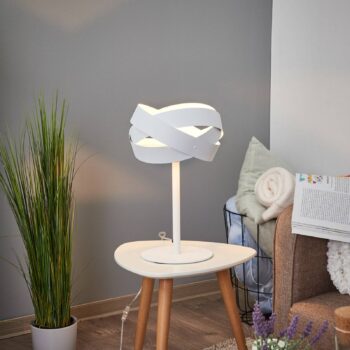 Stolná lampa Tornado biela